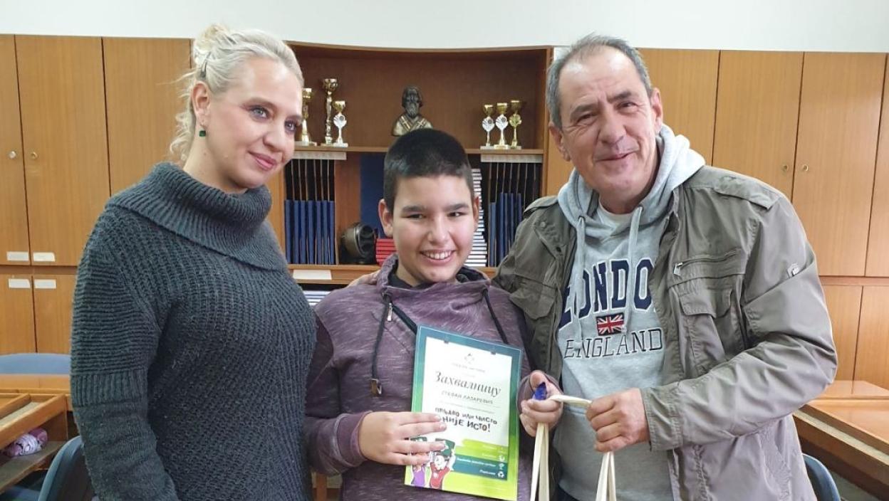 Gradska čistoća“ dodelila nagrade u Specijalnoj školi za učenike sa smetnjama u razvoju „Boško Buha