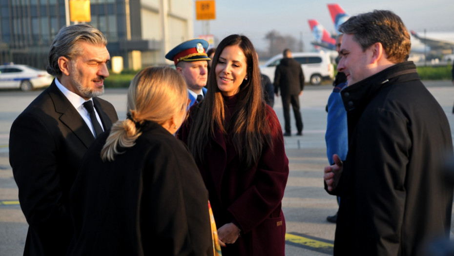Tamara Vučić ispratila predsednika Gruzije i prvu damu na aerodromu „Nikola Tesla“