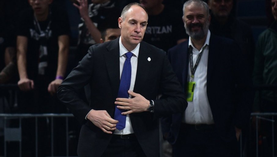 Mirko Ocokoljić nezadovljan nakon poraza Partizana od Virtusa