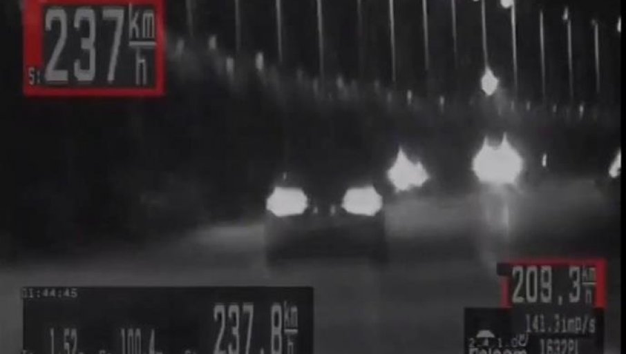 Kroz Zemun leti sa 240 na sat, menja trake i ubrzava (VIDEO)