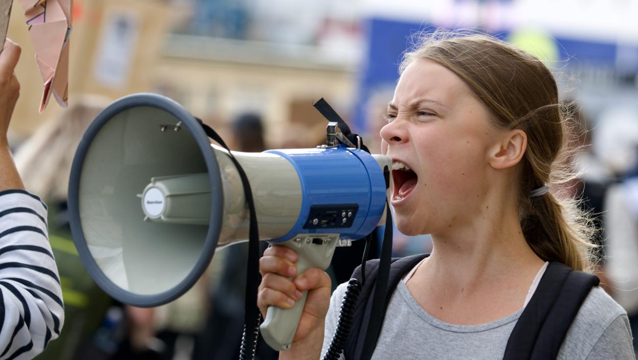 Uhapšena Greta Tunberg na protestu organizacije „Palestinska akcija“ : Pokazivala zabranjeni transparent