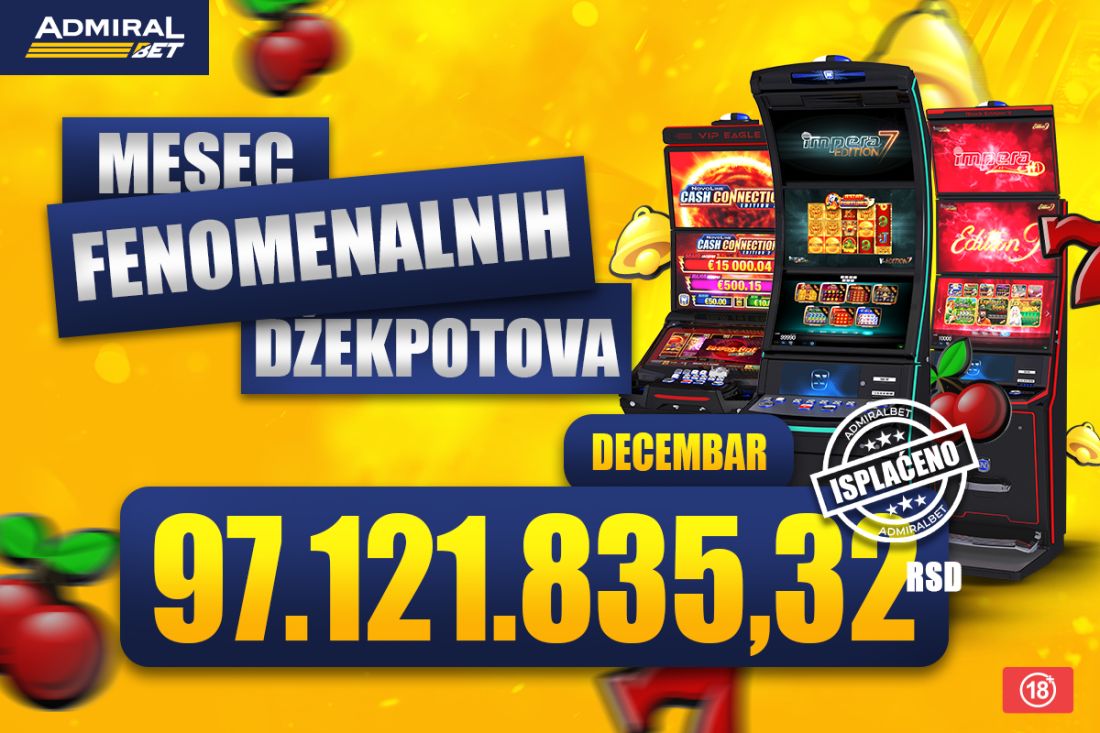 Admiralbet isplatio skoro 100 miliona