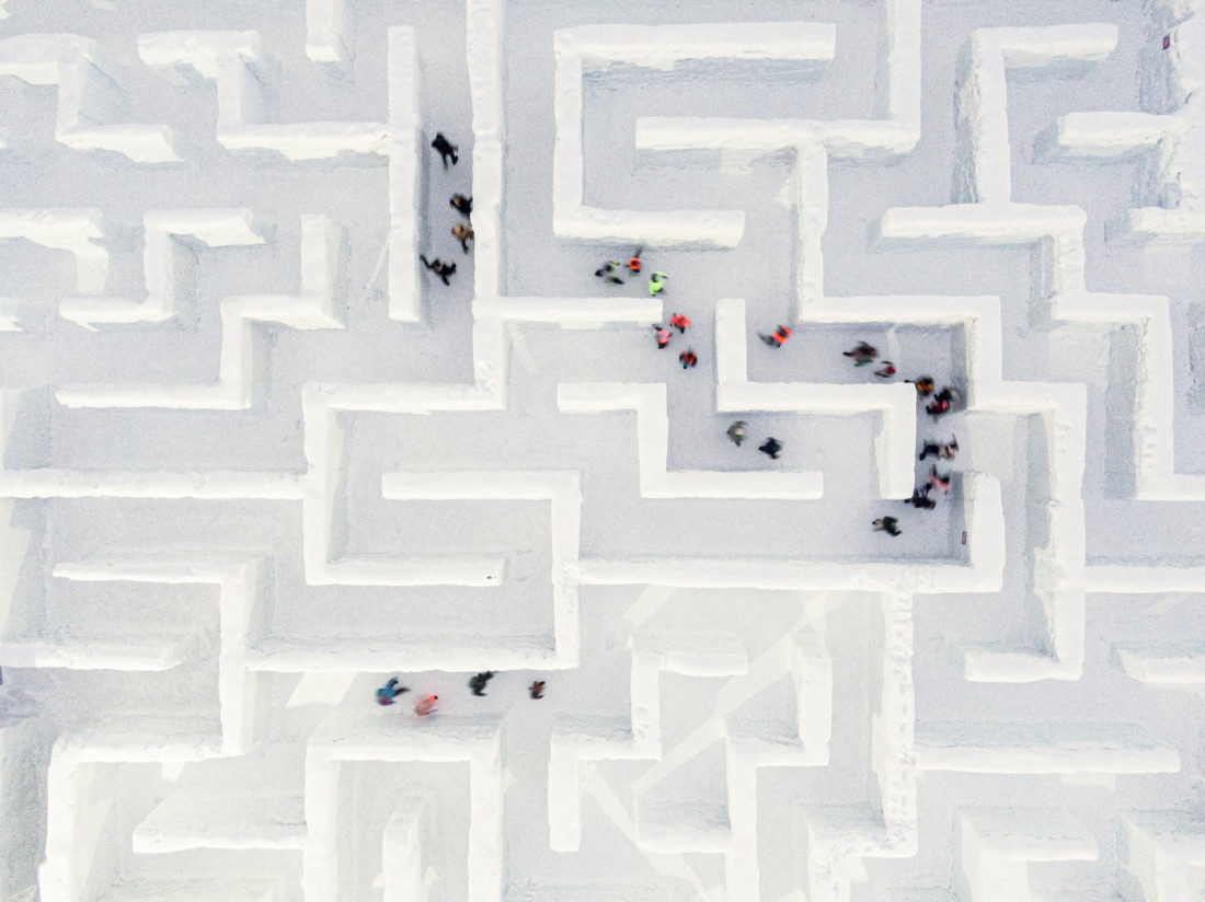 Najveći snežni lavirint na svetu u Poljskoj