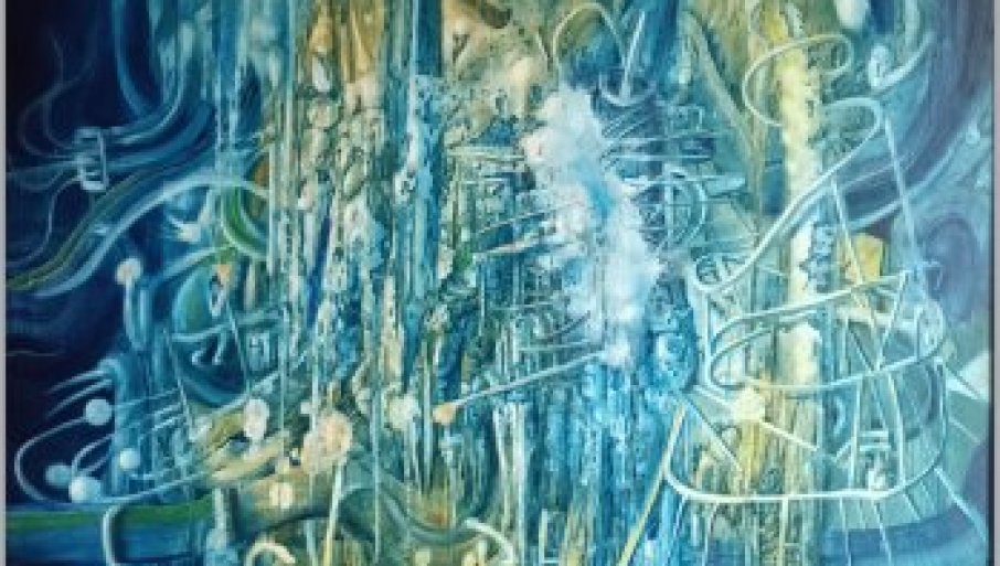 SLIKE LUKE DEDIĆA U 4SE KNJIŽEVNOM SALONU: Vreme nataloženo na platnu