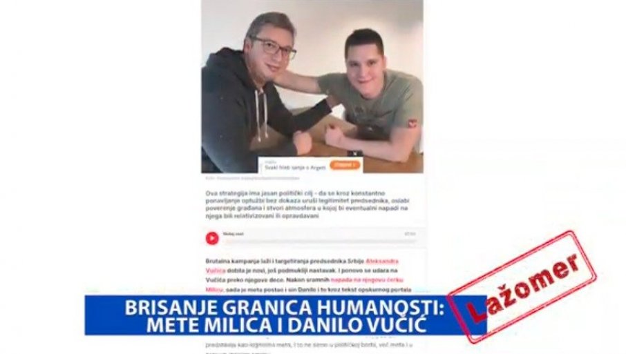 BRISANjE GRANICA HUMANOSTI: Mete Milica i Danilo Vučić