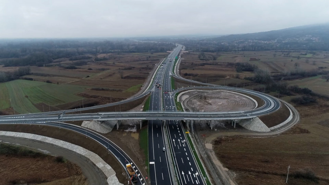 Moravski koridor – deonica do Adrana u maju