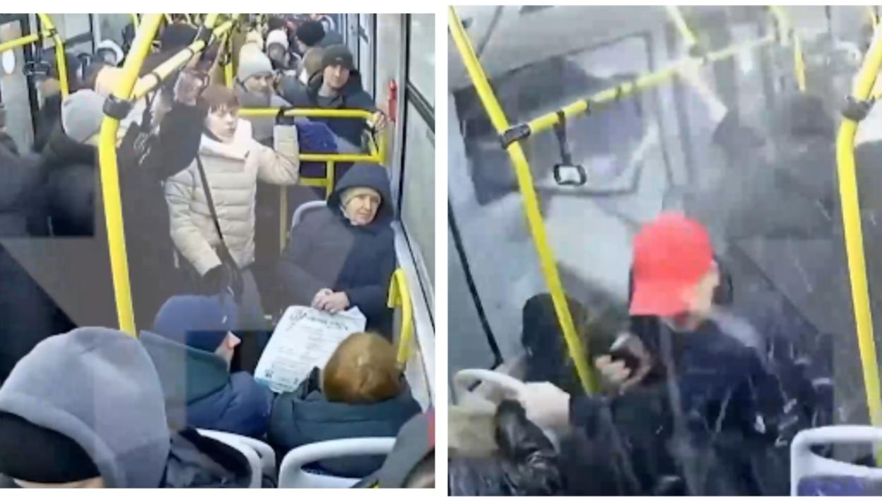 (VIDEO) Haos: Saobraćajni znak probio prozor autobusa