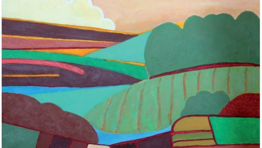 Slike Zdravka Mirčete u Paviljonu u Tvrđavi, Galerije Savremene likovne umetnosti Niš