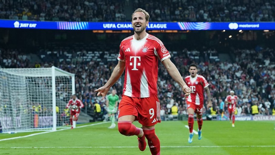 Bajern na krilima Harija Kejna srušio Real na Bernabeu, Kai Haverc šokirao navijače Sportinga u nadoknadi drugog poluvremena