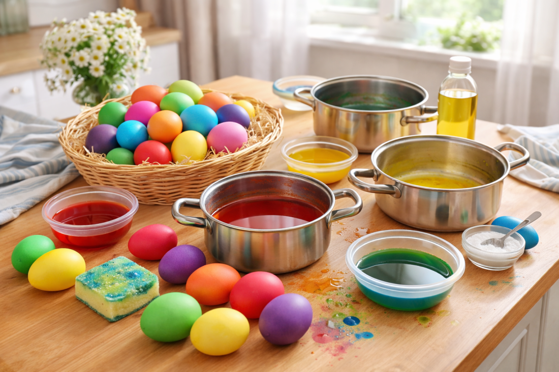 Ne bacajte šerpe posle farbanja jaja!