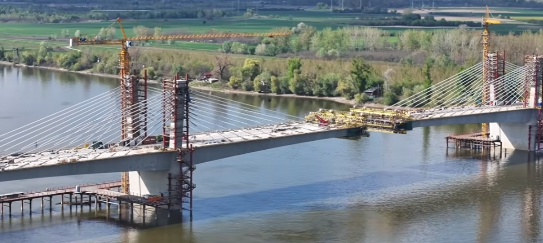U aprilu spajanje krakova mosta na Fruškogorskom koridoru