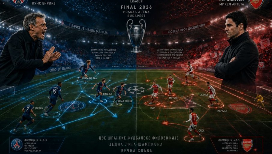 Uživo, Pari Sen Žermen – Arsenal: Kakvo finale Lige šampiona 2026!