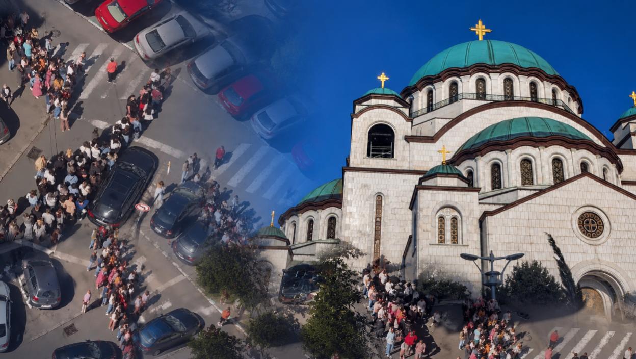 Vernici satima čekaju da se poklone i dotaknu Pojas Presvete Bogorodice