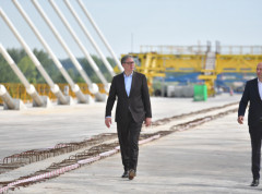 Most preko Dunava kod Novog Sada veličanstven poduhvat, dokaz napretka Srbije