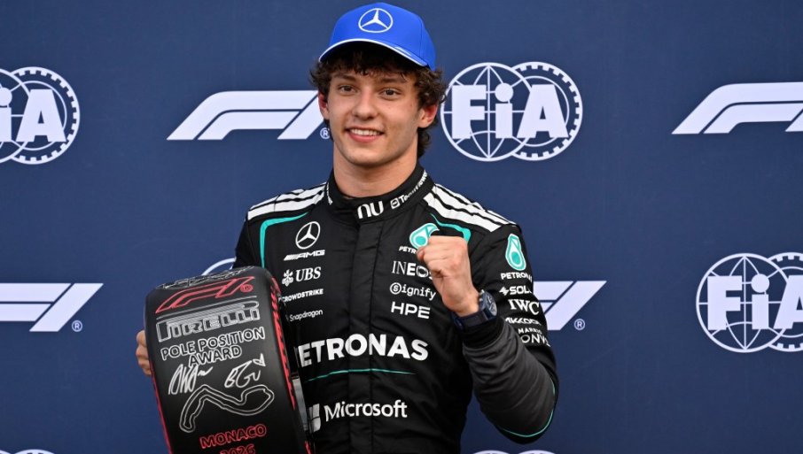 Antoneli u finišu osvojio pol poziciju za trku Formule 1 u Monte Karlu