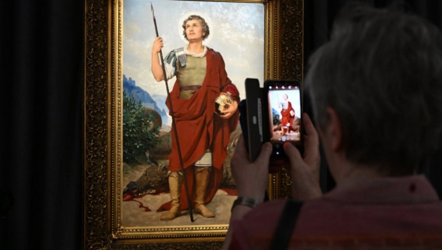 Delo Uroša Predića „Sveti Georgije“ prvi put izloženo u Srbiji u Galeriji Matice srpske