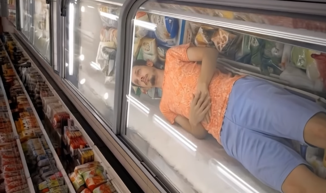 Snimak momka u zamrzivaču u supermarketu postao viralan