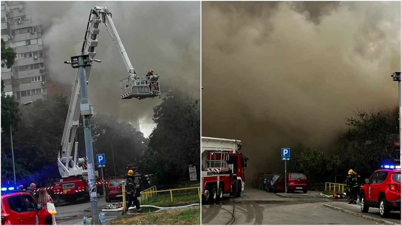 Lokalizovan požar na Novom Beogradu: Vatrogasci se 6 sati borili sa vatrom, gorelo oko 60 lokala