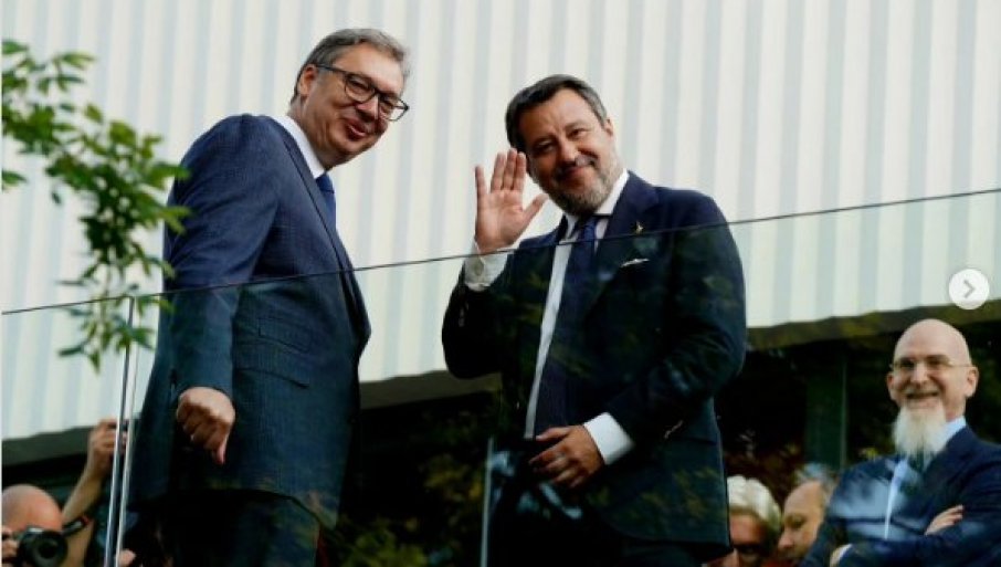 „GOST SAM NAŠEG PRIJATELJA“ Salvini se oglasio posle razgovora s Vučićem