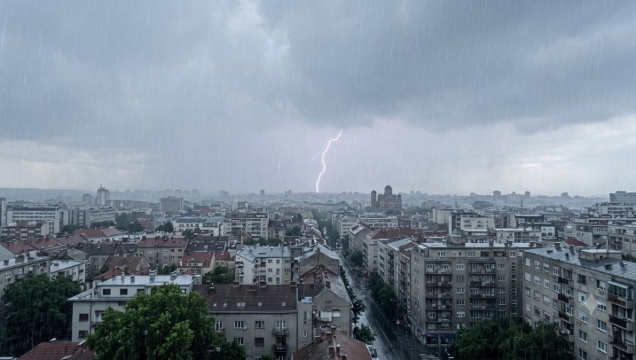 Upozorenje za područje Srbije na grmljavinske nepogode