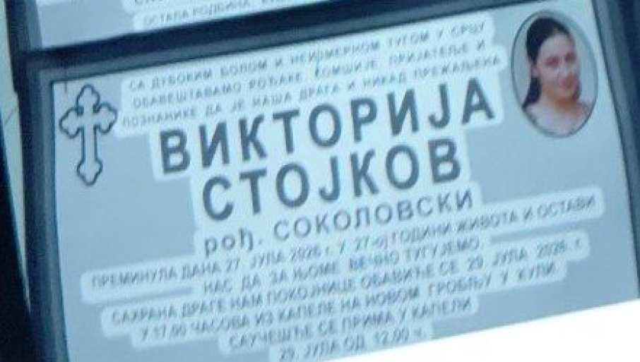 Sahranjeni tragično nastradala trudnica Viktorija i njen trogodišnji sin