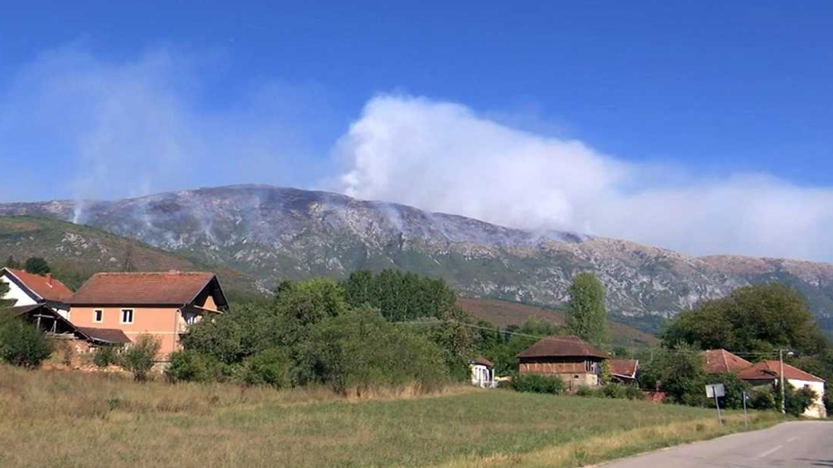 Oglasio se MUP o požaru na Suvoj planini: Na Suvoj planini požar gasi više od 170 ljudi,nema ugroženih
